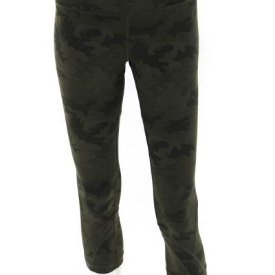 Lululemon Womens Camouflage Print Cropped Workout Leggings Green Size 6